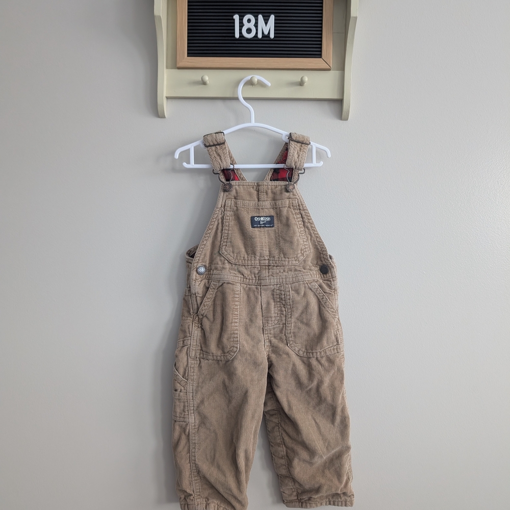 OshKosh B'gosh Tan Kids Overalls